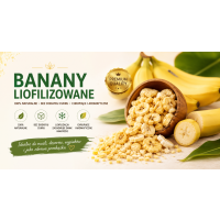 Banany liofilizowane