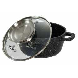 GARNEK MARMURKOWY Z POKRYWKĄ 4,5L 24cm