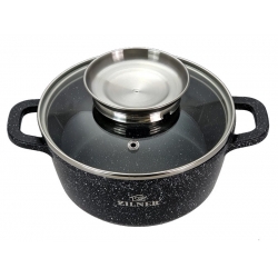 GARNEK MARMURKOWY Z POKRYWKĄ 4,5L 24cm