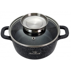 GARNEK MARMURKOWY Z POKRYWKĄ 4,5L 24cm